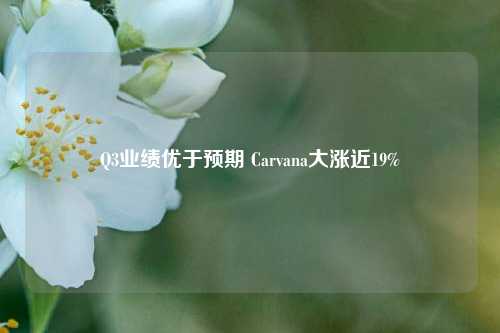 Q3业绩优于预期 Carvana大涨近19%