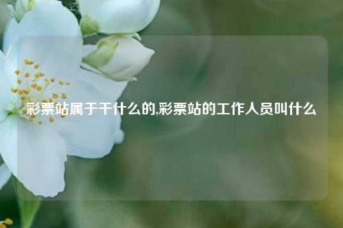 彩票站属于干什么的,彩票站的工作人员叫什么