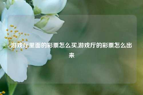 游戏厅里面的彩票怎么买,游戏厅的彩票怎么出来