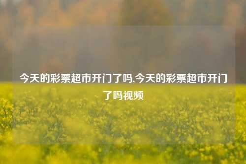 今天的彩票超市开门了吗,今天的彩票超市开门了吗视频