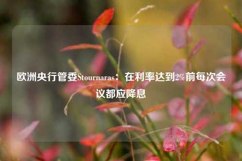 欧洲央行管委Stournaras：在利率达到2%前每次会议都应降息