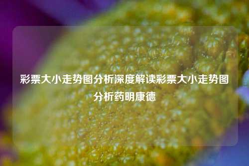 彩票大小走势图分析深度解读彩票大小走势图分析药明康德