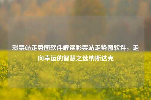 彩票站走势图软件解读彩票站走势图软件，走向幸运的智慧之选纳斯达克