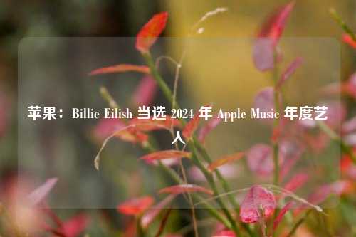 苹果：Billie Eilish 当选 2024 年 Apple Music 年度艺人