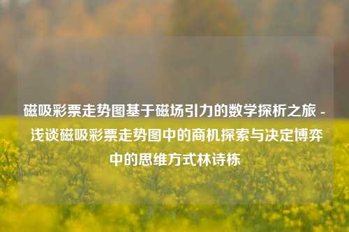 磁吸彩票走势图基于磁场引力的数学探析之旅 - 浅谈磁吸彩票走势图中的商机探索与决定博弈中的思维方式林诗栋