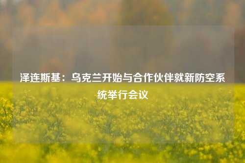 泽连斯基：乌克兰开始与合作伙伴就新防空系统举行会议