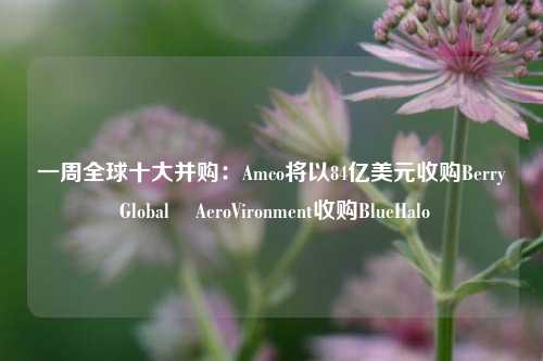 一周全球十大并购：Amco将以84亿美元收购Berry Global    AeroVironment收购BlueHalo