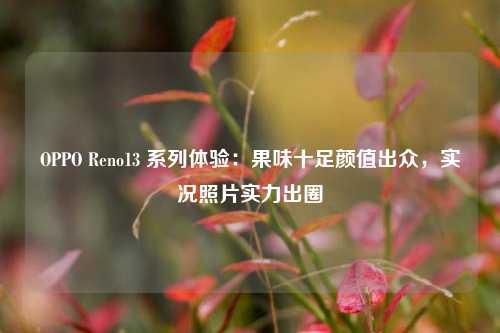 OPPO Reno13 系列体验：果味十足颜值出众，实况照片实力出圈