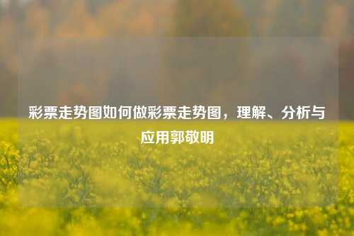 彩票走势图如何做彩票走势图，理解、分析与应用郭敬明