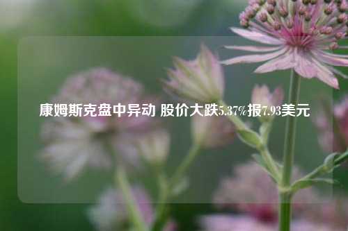 康姆斯克盘中异动 股价大跌5.37%报7.93美元