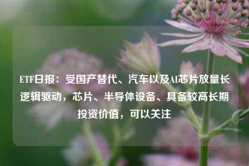 ETF日报：受国产替代、汽车以及AI芯片放量长逻辑驱动，芯片、半导体设备、具备较高长期投资价值，可以关注