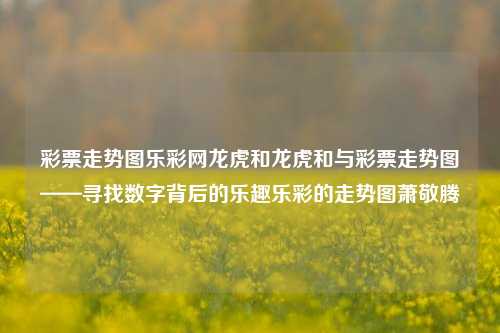 彩票走势图乐彩网龙虎和龙虎和与彩票走势图——寻找数字背后的乐趣乐彩的走势图萧敬腾