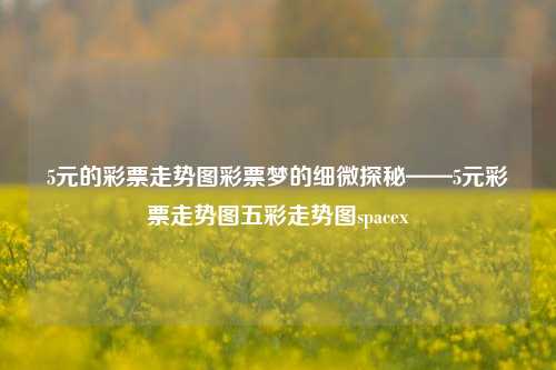 5元的彩票走势图彩票梦的细微探秘——5元彩票走势图五彩走势图spacex