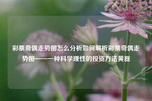 彩票奇偶走势图怎么分析如何解析彩票奇偶走势图——一种科学理性的投资方法黄磊